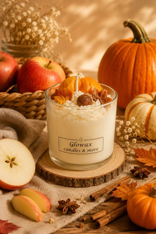 Κερί σόγιας Glowax με άρωμα Apple pumking
