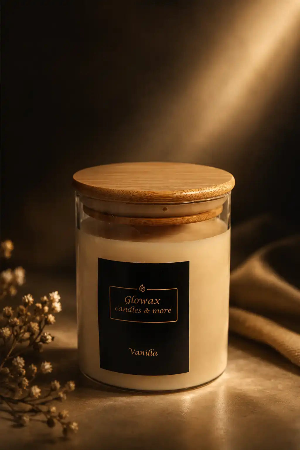 Κερί σόγιας Glowax με άρωμα Aurea small