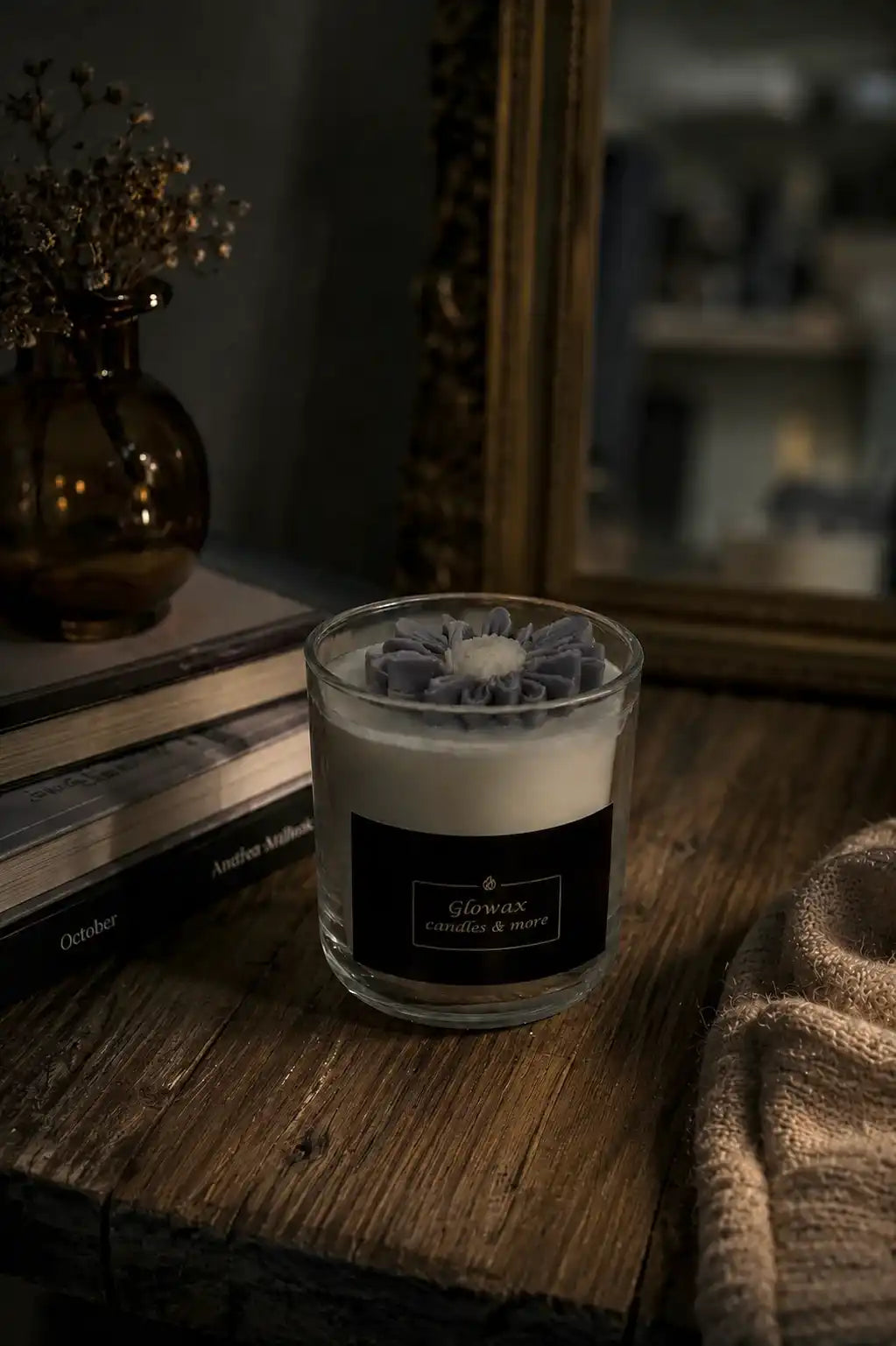 Κερί σόγιας Glowax με άρωμα Black Vanilla