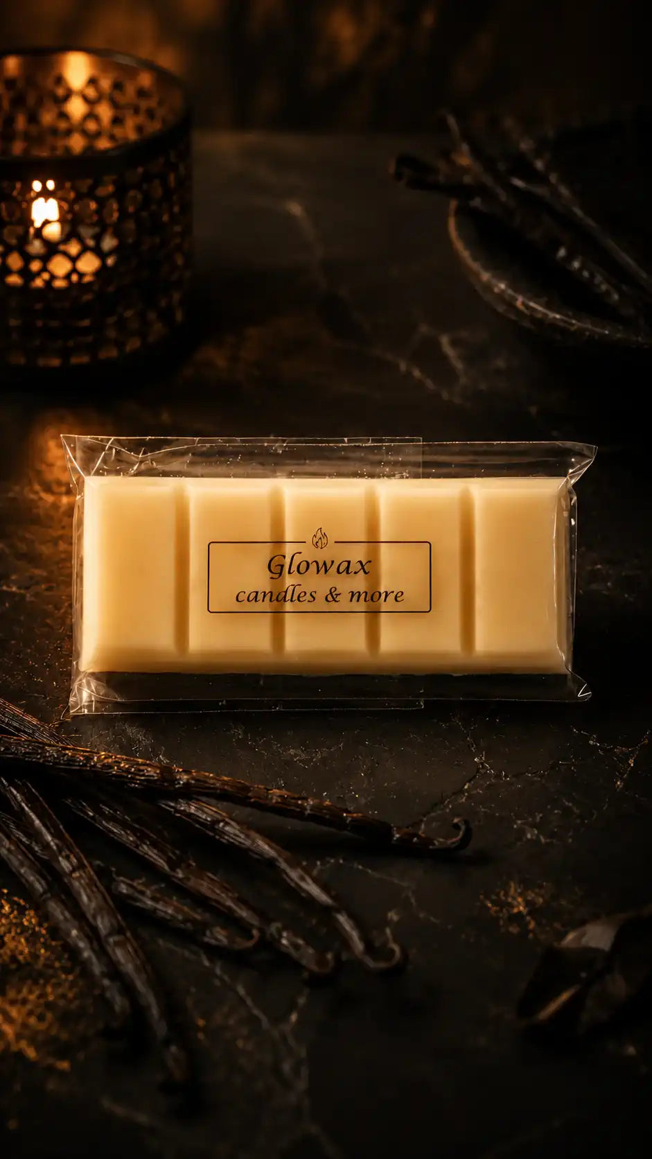 Αρωματική μπάρα κεριού Glowax με άρωμα black vanilla