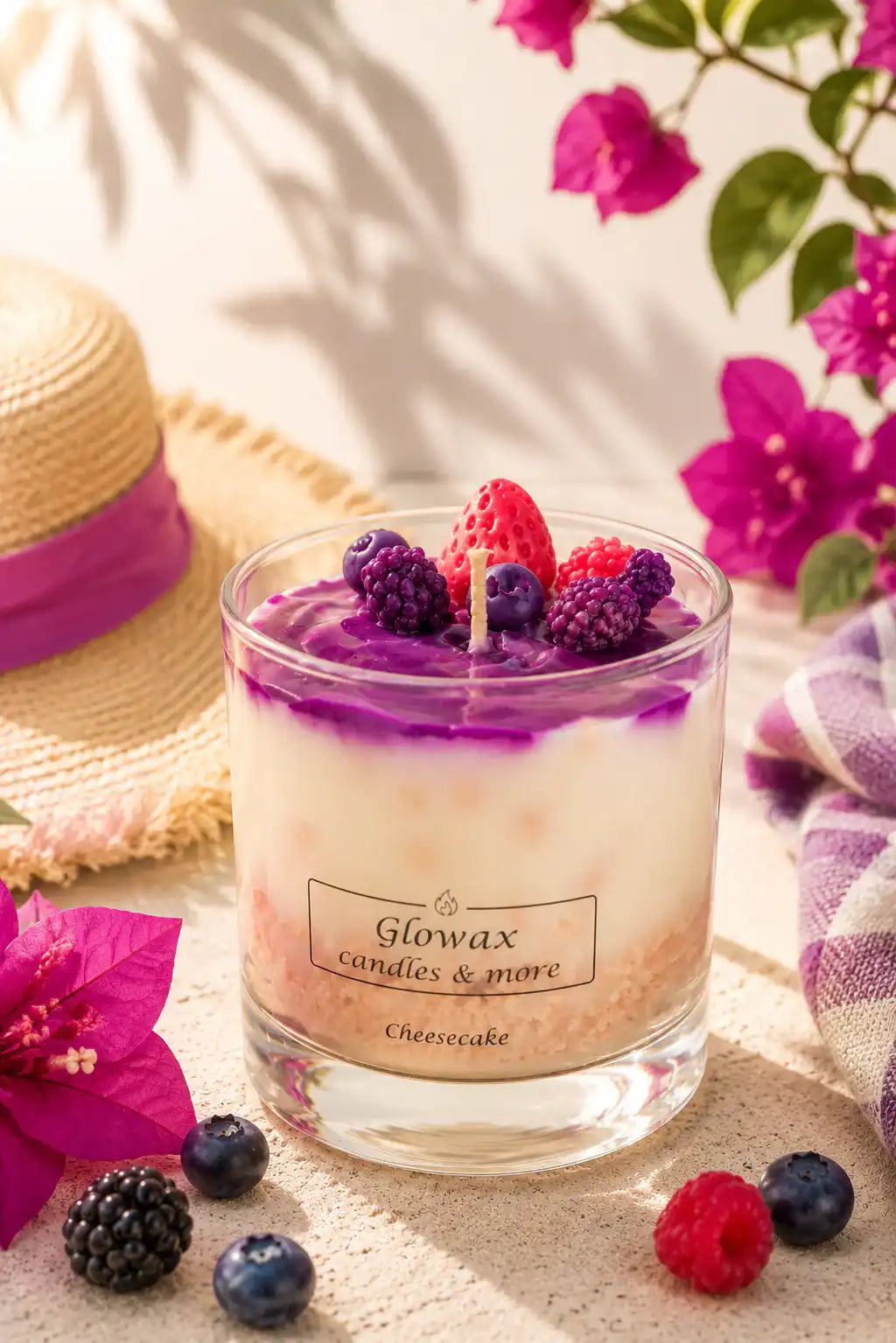 Κερί σόγιας Glowax με άρωμα Cheese Cake