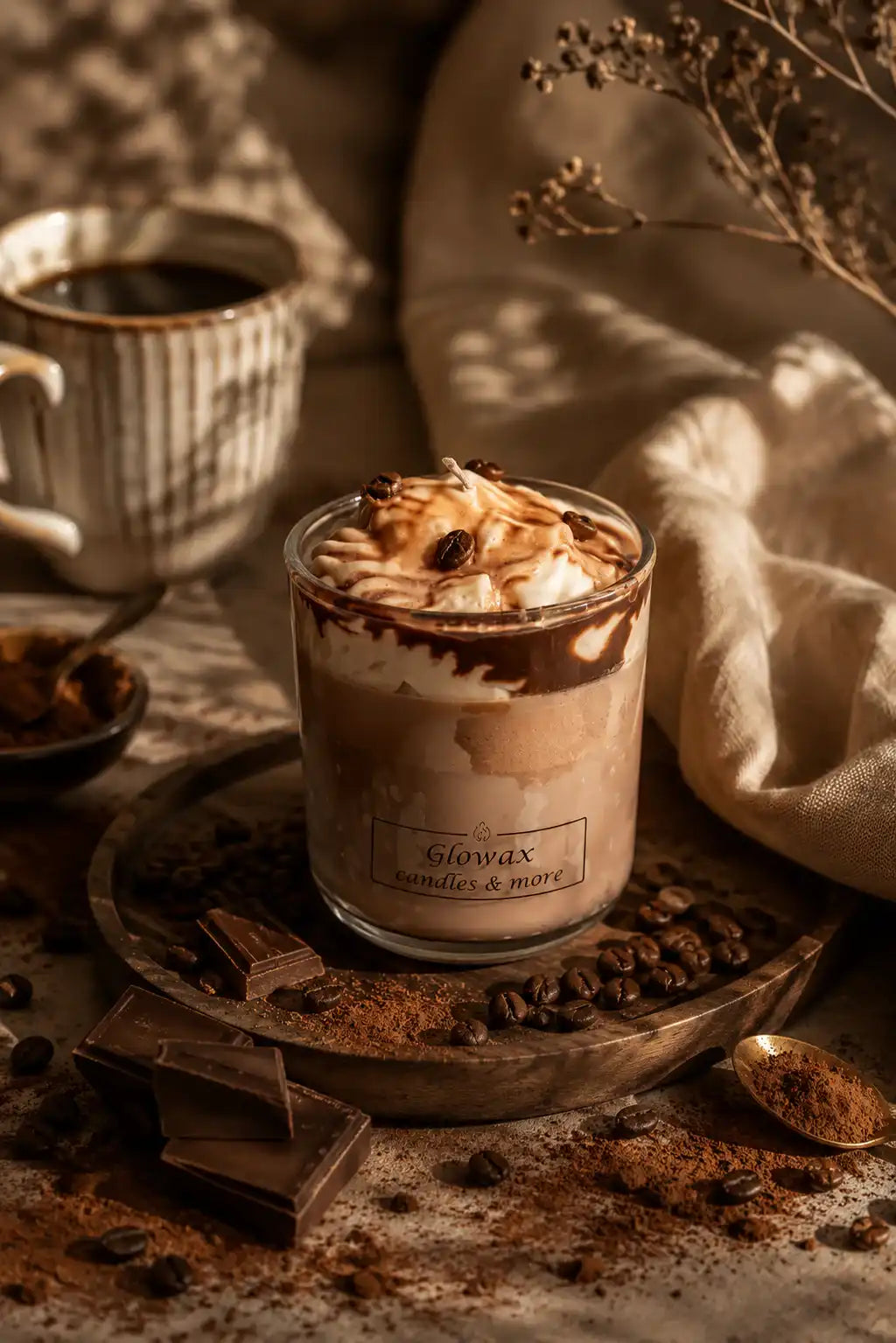 Κερί σόγιας Glowax με άρωμα Coffee