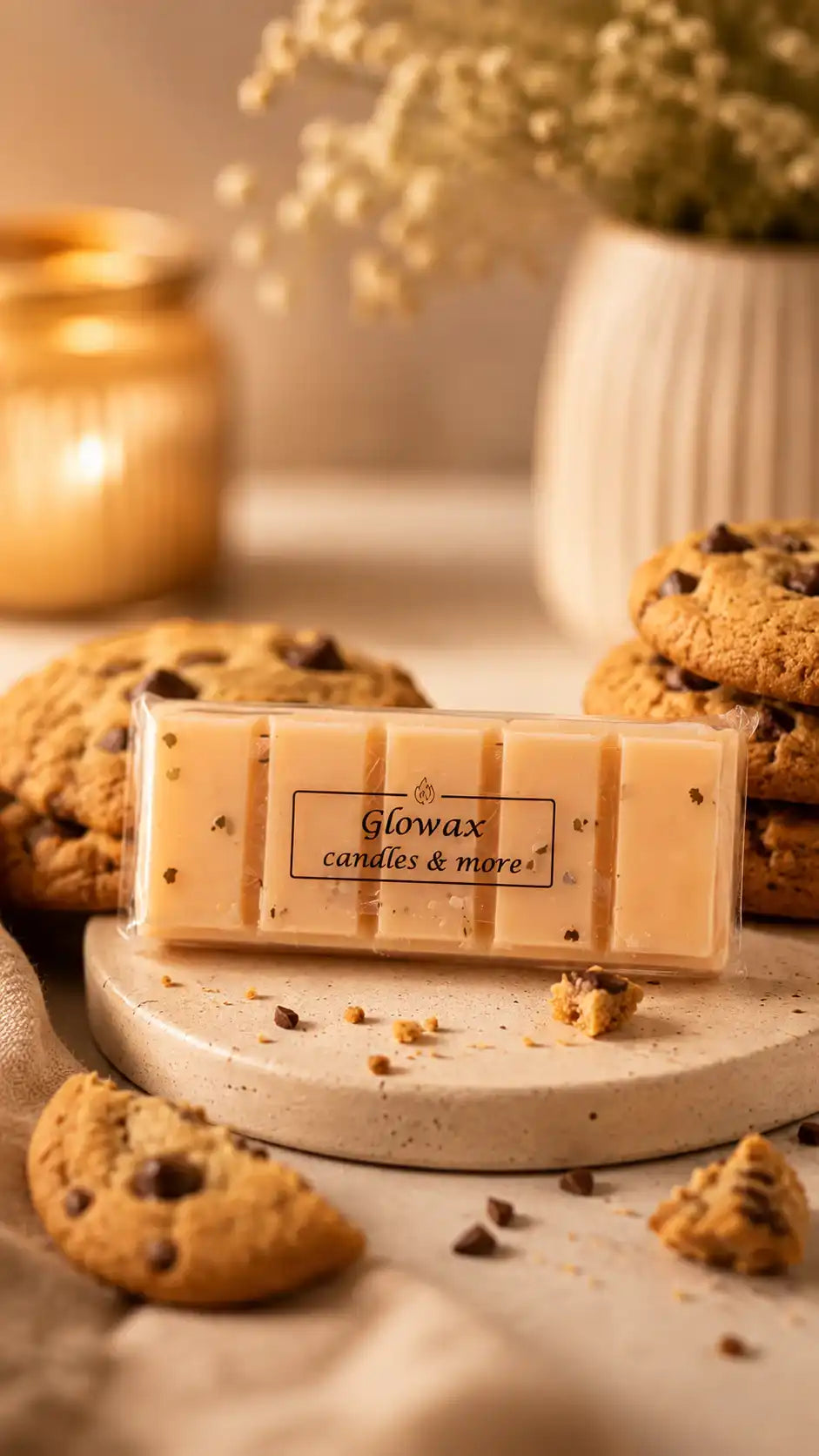 Αρωματική μπάρα κεριού Glowax με άρωμα Cookies