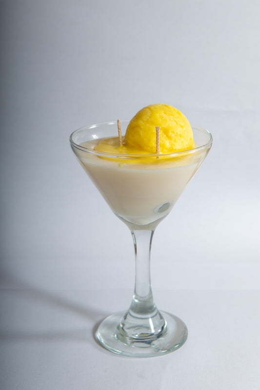 Lemon sorbe ice cream