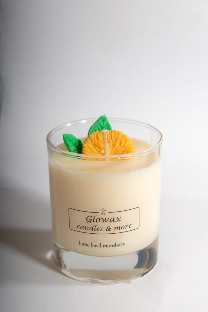 χειροποίητο κερί σόγιας Lime Basil Mandarin Desserts - Glowax