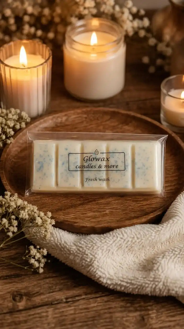 Αρωματική μπάρα κεριού Glowax με άρωμα Fresh wash