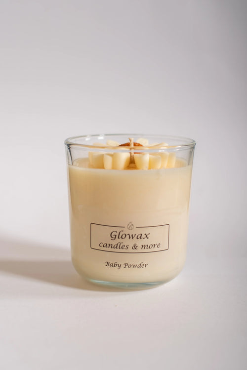 χειροποίητο κερί σόγιας Baby Powder Dessert - Glowax