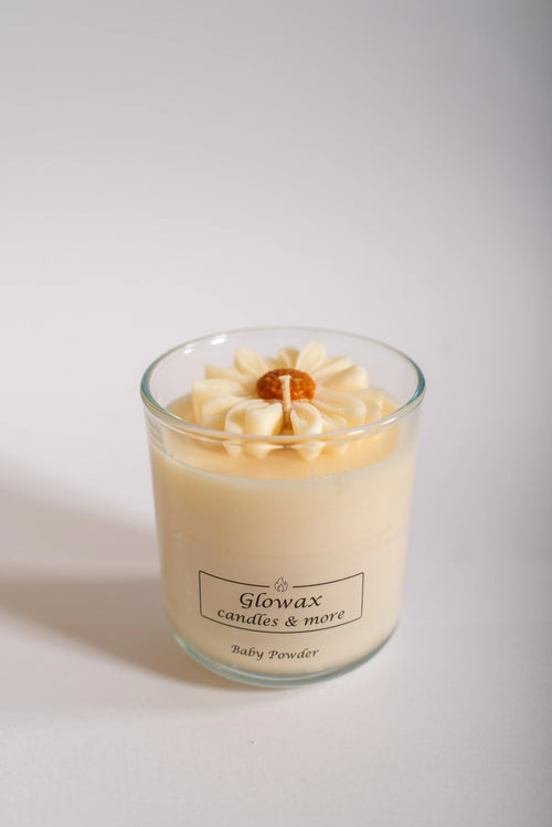 χειροποίητο κερί σόγιας Baby Powder Dessert - Glowax