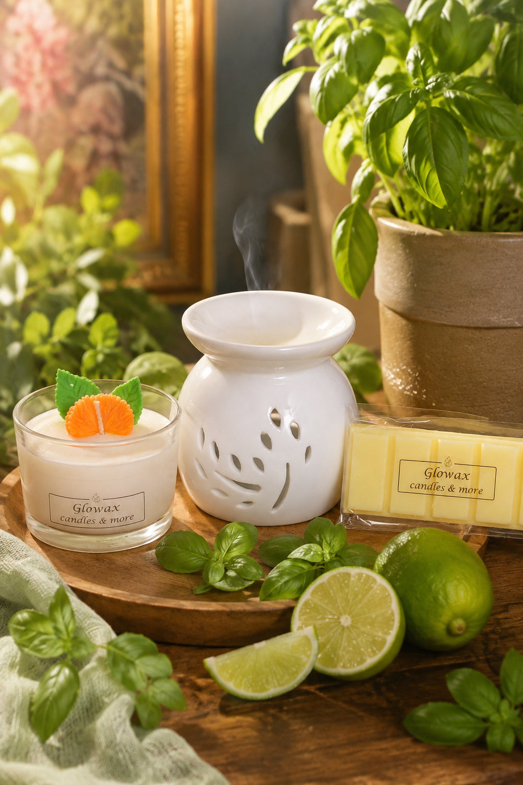 Fresh escape Glowax – καυστήρας αρωμάτων , άρωμα Lime Basil Mandarin