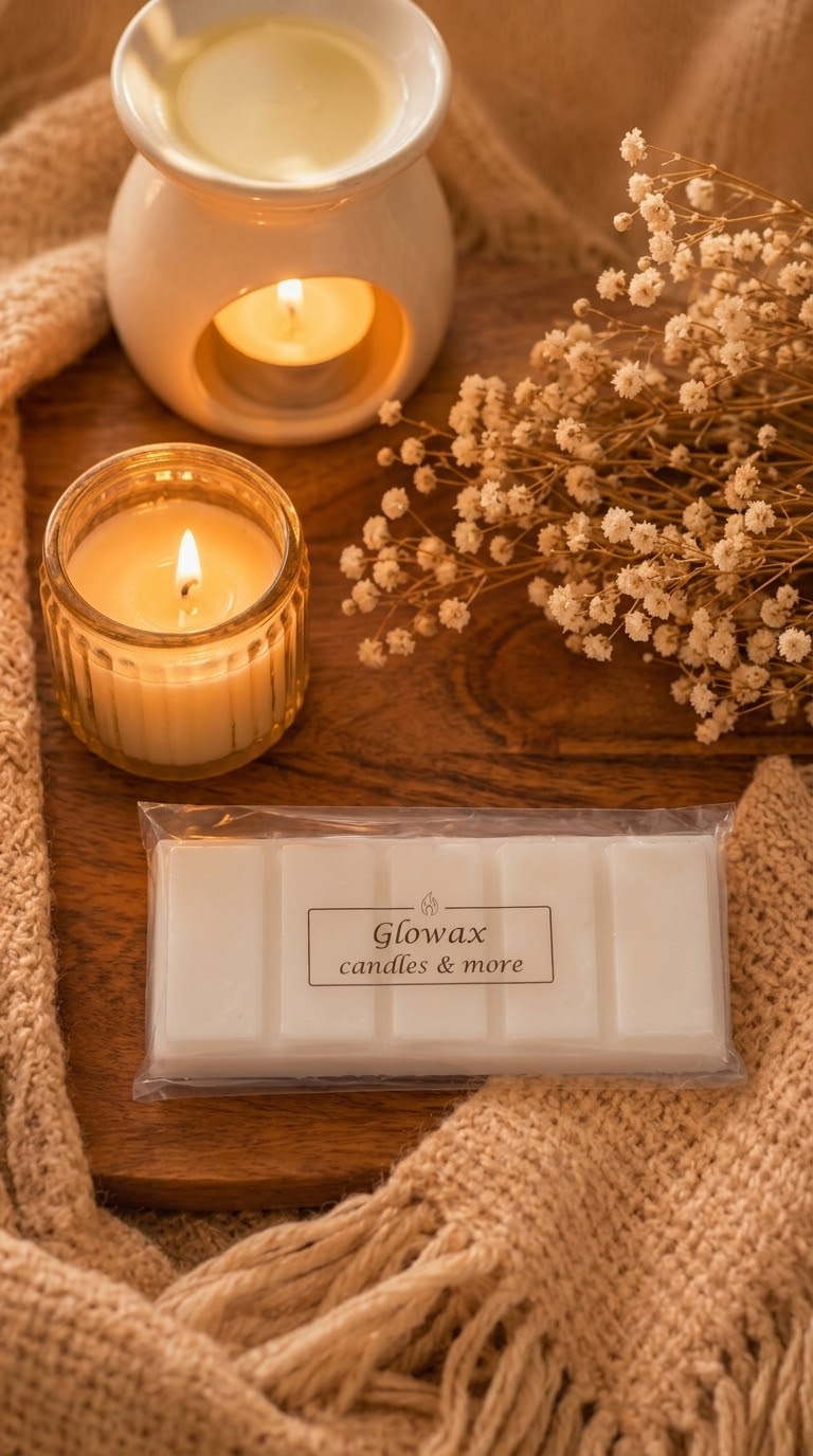 Glowax Warmth wax melt με άρωμα κεχριμπαριού για ισορροπία