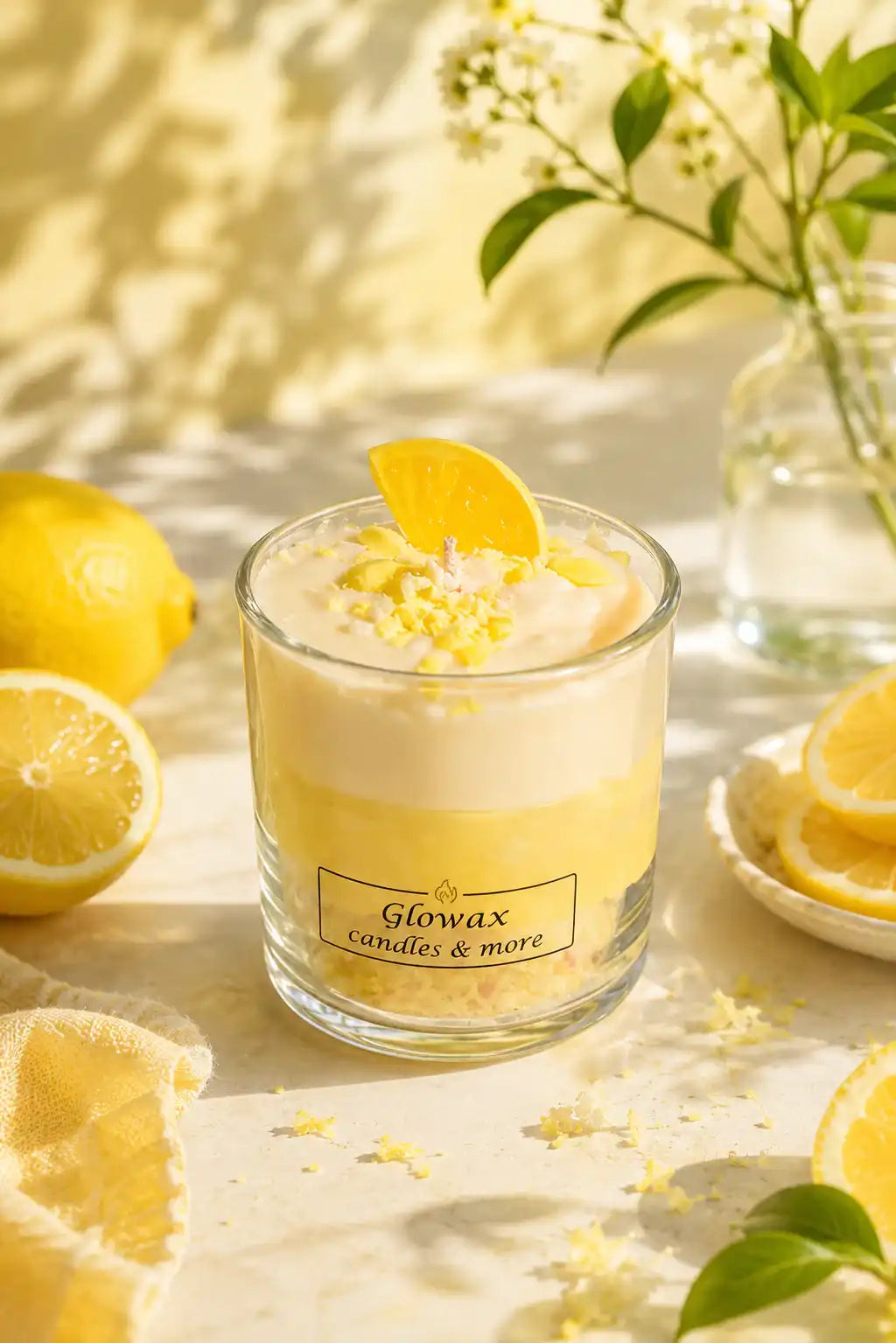 Κερί σόγιας Glowax με άρωμα Lemon pie – εναλλακτική προβολή