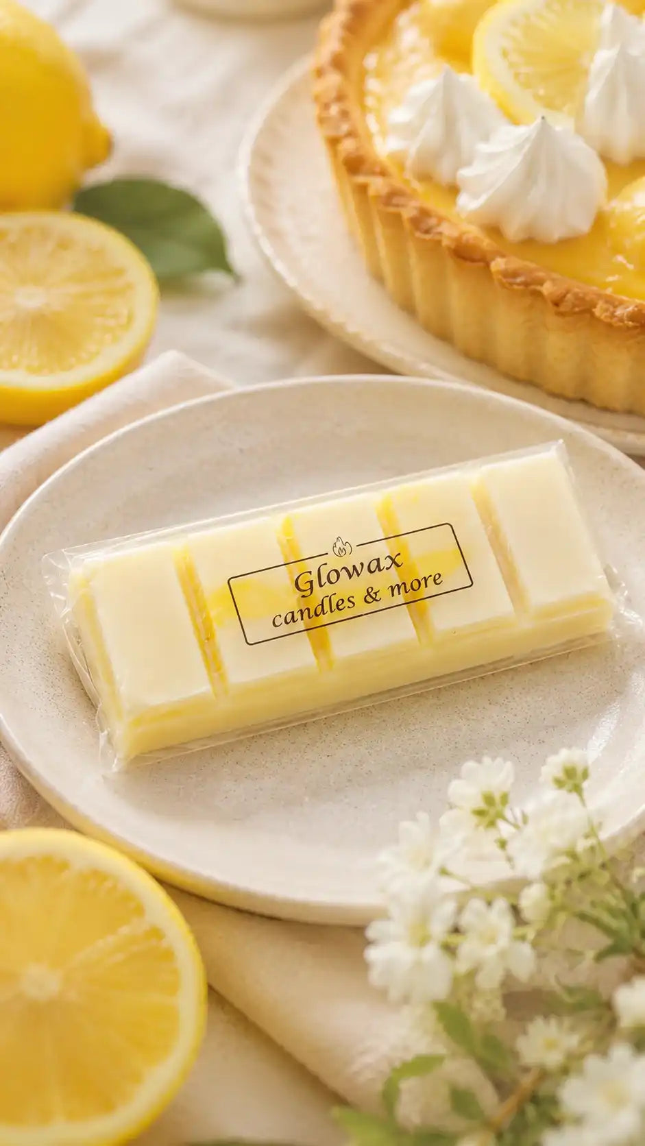 Αρωματική μπάρα κεριού Glowax με άρωμα Lemon pie