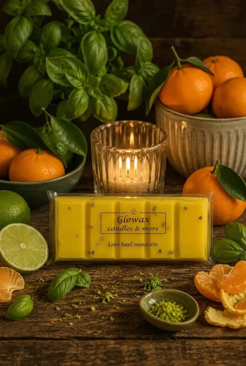 Αρωματική μπάρα κεριού Glowax με άρωμα Lime Basil Mandarin