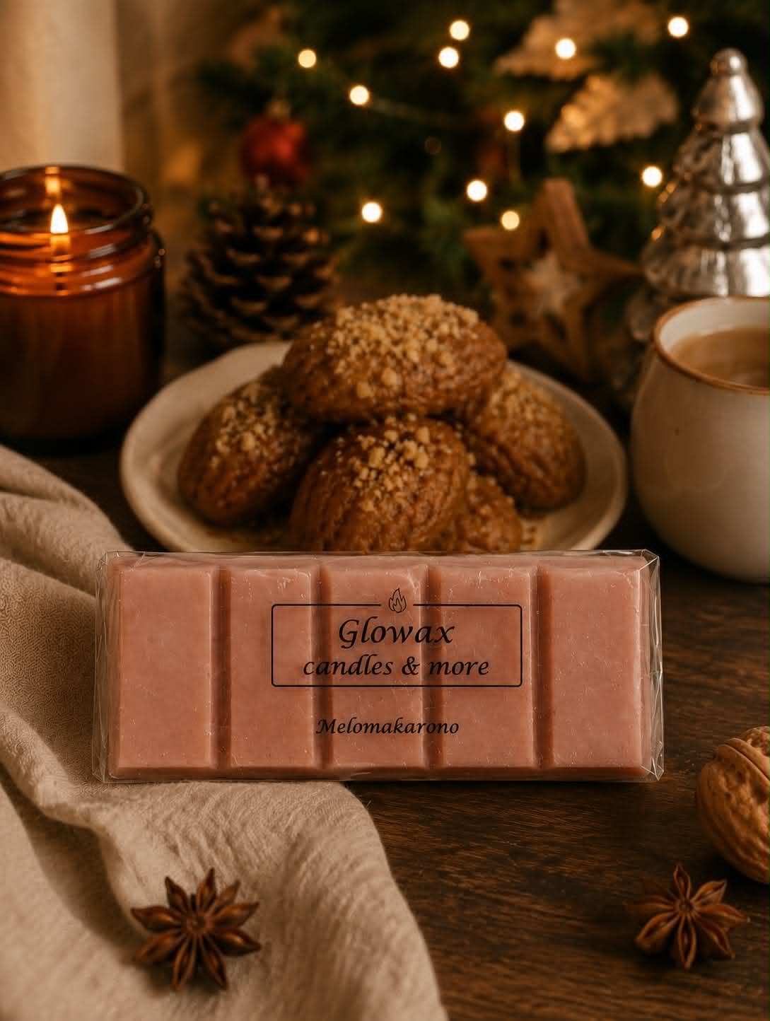 Αρωματική μπάρα κεριού Glowax με άρωμα Melomakarono