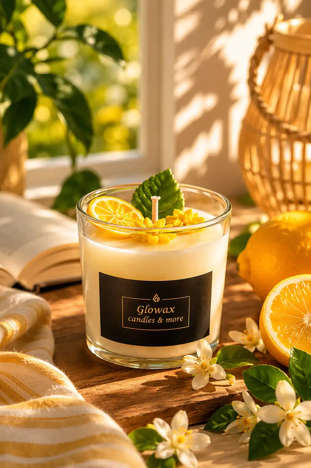 Κερί σόγιας Glowax με άρωμα Mojito