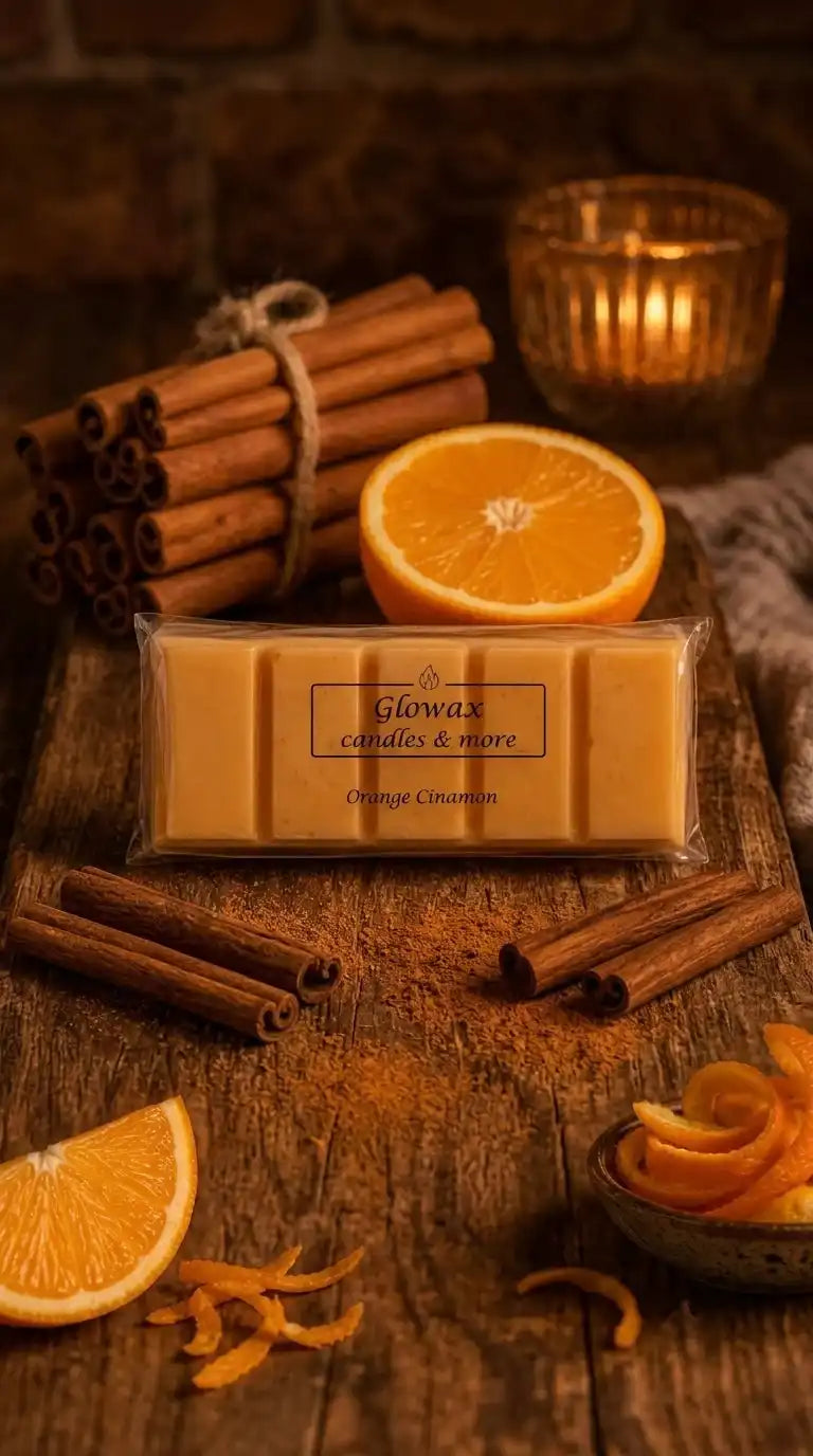 Αρωματική μπάρα κεριού Glowax με άρωμα Orange Cinnamon