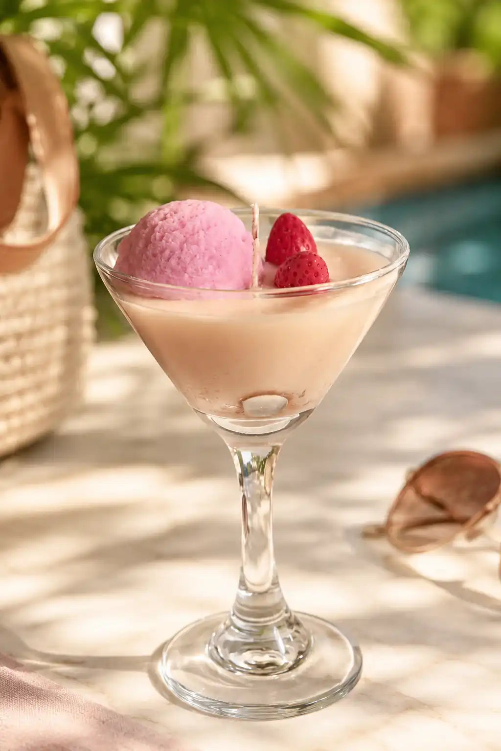 Κερί σόγιας Glowax με άρωμα Strawberry ice cream