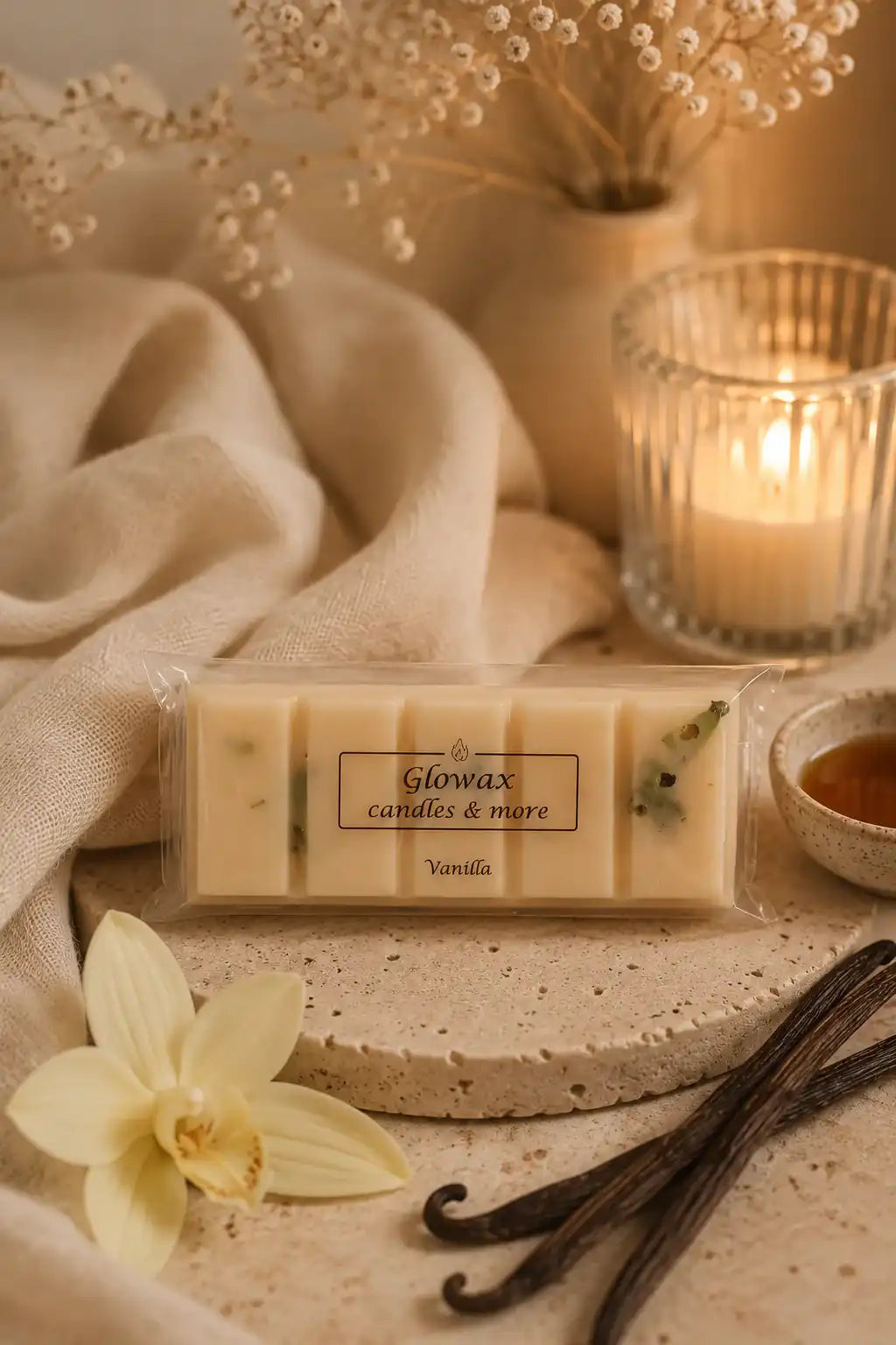 Αρωματική μπάρα κεριού Glowax με άρωμα Vanilla